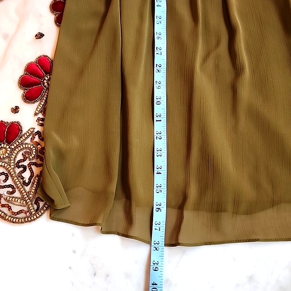 NWT London Times silk trapeze dress 8 color- kale - Picture 14 of 16